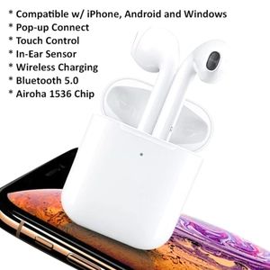 I500 TWS Earpods Earphones Wireless Charging